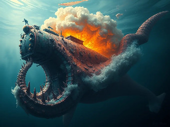 Soñe con una maquinaria gigante en forma de gusano parecido aún tren alreves de color negro o cenizo y era horrible se movía en silencio como nadando en el agua pero en el aire como gusano