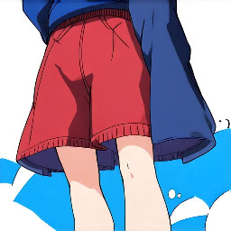 Créame un personaje que sea adolescentes, sin pantalones con un ojo rojo y otro azul y con una cicatriz en el ojo azul cocida, luego que tenga los brazos en los bolsillos y que tengan manga corta el brazo derecho tenga un tatuaje de león y un reloj en el izquierdo un anillo que tenga una chaqueta que ponga meca, pantalones vaqueros anchos zapatillas, Nike con cámara de aire de circuitos y con pelo de lado y que tenga el pelo también largo y que sea chico