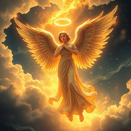Soñe con un angel que parecía una rueda gigante de oro con ojos