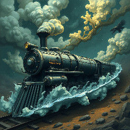 Soñe con una maquinaria gigante en forma de gusano parecido a un tren alreves con todas sus piesas asi por fuera que parecian cachos todos bien puestos en su lugar de color negro o cenizo y era horrible se movía en silencio como nadando en el agua pero en el aire como gusano