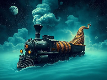 Soñe con una maquinaria gigante en forma de gusano parecido a un tren alreves con todas sus piesas asi por fuera que parecian cachos todos bien puestos en su lugar de color negro o cenizo y era horrible se movía en silencio como nadando dentro del agua pero en el aire como gusano