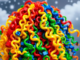create a hairstyle with lego hair colors flowing curly big and beautiful